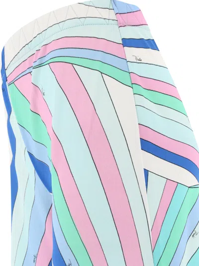 Shop Emilio Pucci "yummy" Trousers In Light Blue