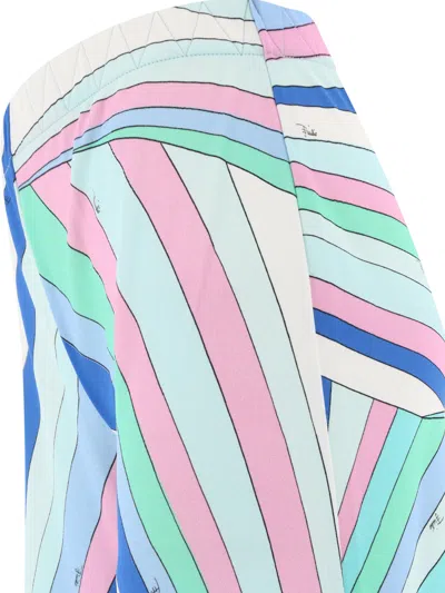 Pucci Women's "yummy" Trousers In Light Blue