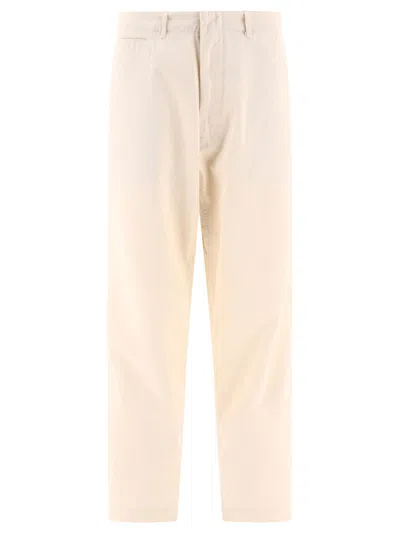 Shop Nanamica Wide Chino Trousers In Beige