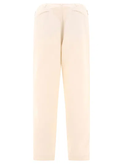 Shop Nanamica Wide Chino Trousers In Beige
