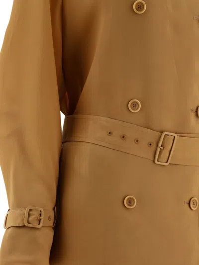 Shop Max Mara "sacco" Water Resistant Cotton Safari Jacket In Brown