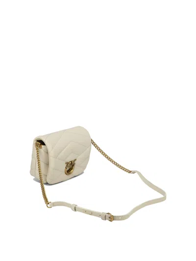 Shop Pinko "love Click Puff Baby" Shoulder Bag In 白色的