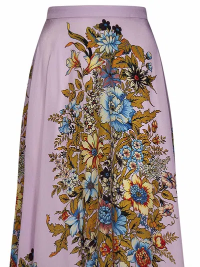 Shop Etro Long Skirt In Printed