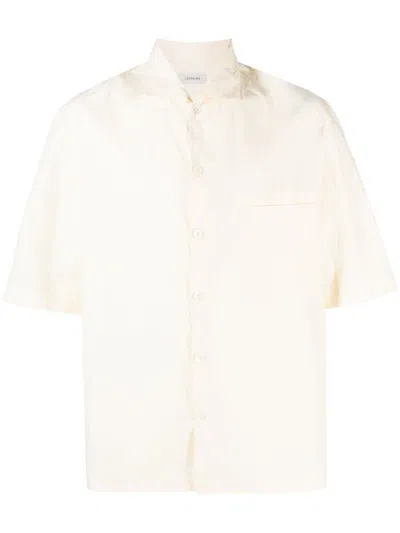 Shop Lemaire Camp Collar Shirt Clothing In Wh054 Ecru