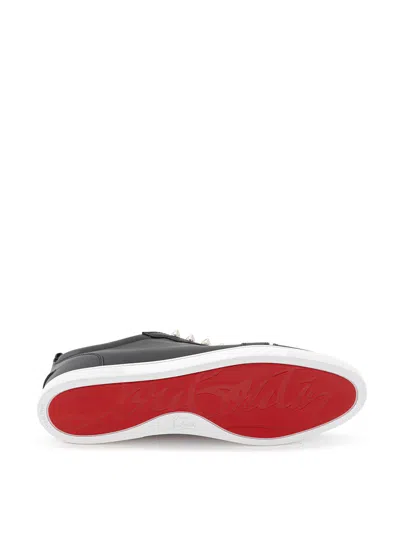Shop Christian Louboutin F.a.v Fique A Vontade Sneaker In Black Men's Leather