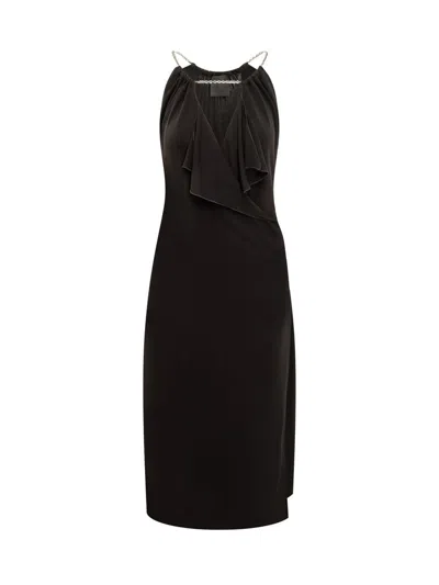 Givenchy Black Midi Dress In Black