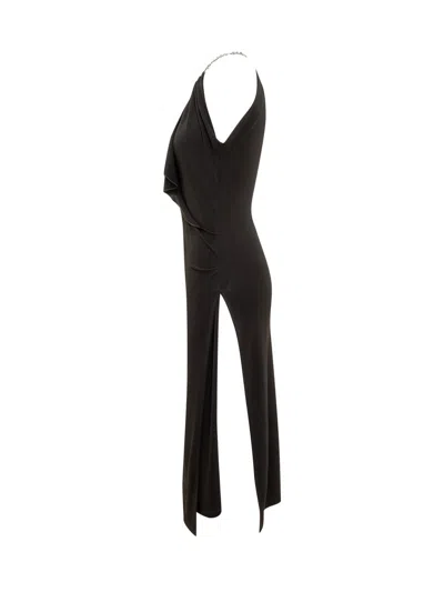 Givenchy Black Midi Dress In Black