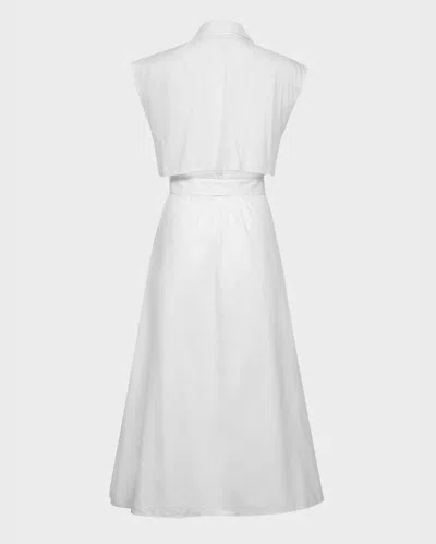Shop E.l.v Denim Parker Dress In White