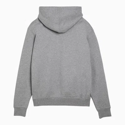 Shop Ami Alexandre Mattiussi Ami Paris Ami De Coeur Grey Sweatshirt Hoodie