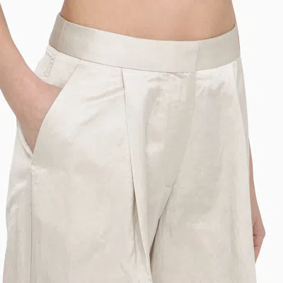 Shop Calvin Klein Beige Viscose Blend Trousers