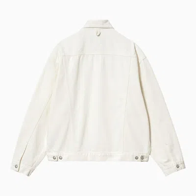 Shop Carhartt Wip Helston White Cotton Jacket