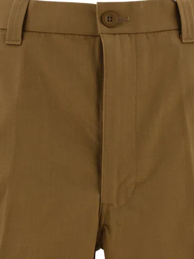 Shop Comme Des Garçons Homme Deux Comme Des Garçons Homme Cargo Trousers In Herringbone Cotton