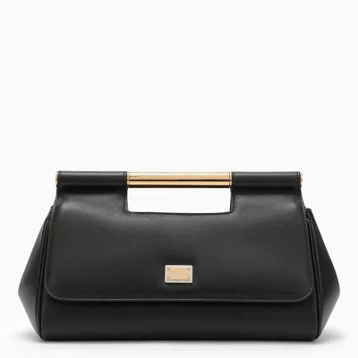 Shop Dolce & Gabbana Dolce&gabbana Medium Black Sicily Handbag