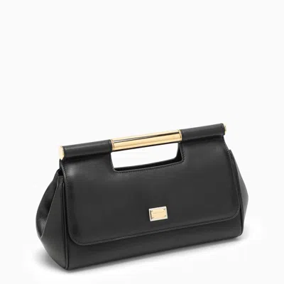 Shop Dolce & Gabbana Dolce&gabbana Medium Black Sicily Handbag