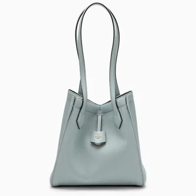 Shop Fendi Origami Medium Convertible Bag In Light Blue Leather