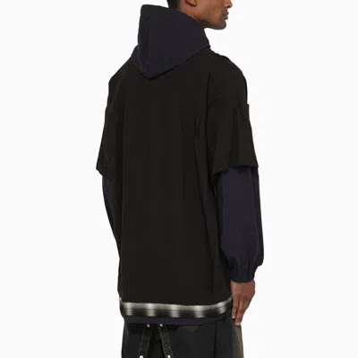 Shop Miharayasuhiro Maison Mihara Yasuhiro Three Layer Hooded Shirt