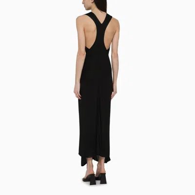 Shop Philosophy Black Viscose Midi Dress