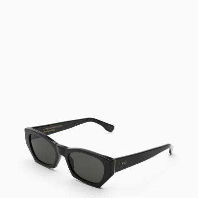 Shop Retrosuperfuture Amata Black Sunglasses