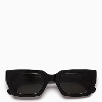 Shop Retrosuperfuture Teddy Black Sunglasses