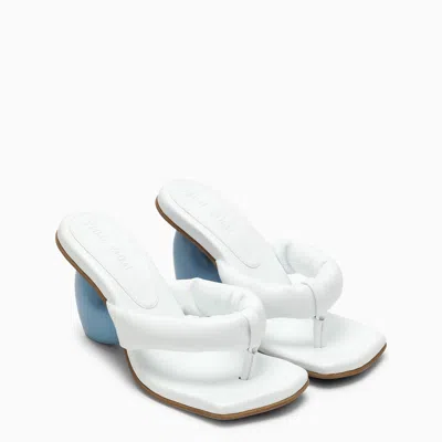 Shop Yume Yume Love White Vegan Leather Sandals
