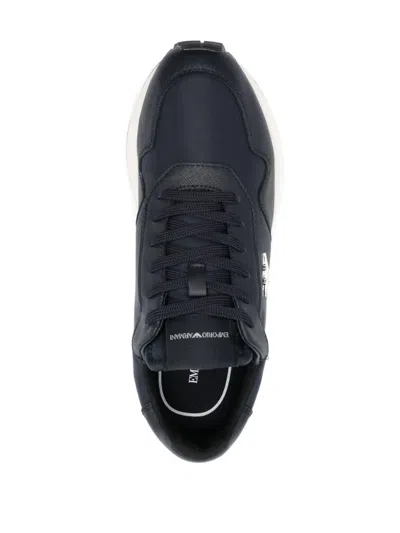 Shop Emporio Armani Sneakers In Black