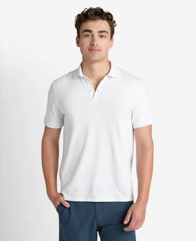 Shop Kenneth Cole Solid Button Placket Polo In White