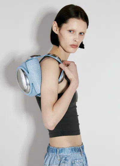 Shop Alexander Wang Women Dome Mini Handbag In Blue