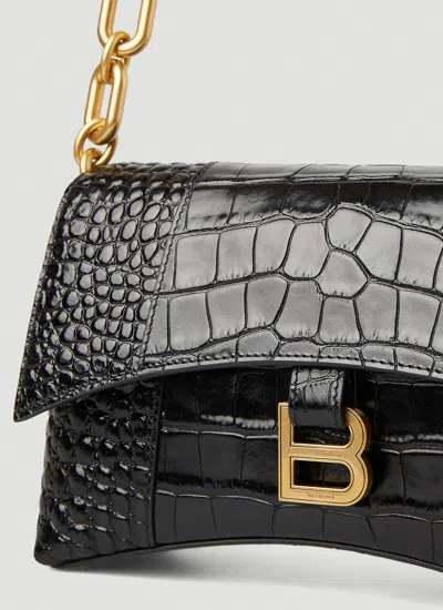 Shop Balenciaga Women Downtown Xs Shoulder Bag In Black