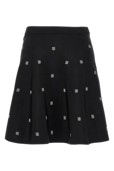 Shop Givenchy Women All Over Logo Skirt In Multicolor