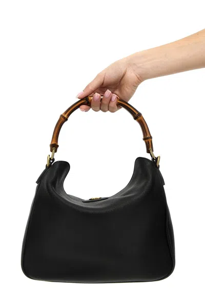 Shop Gucci Women ' Diana' Medium Shoulder Bag In Black