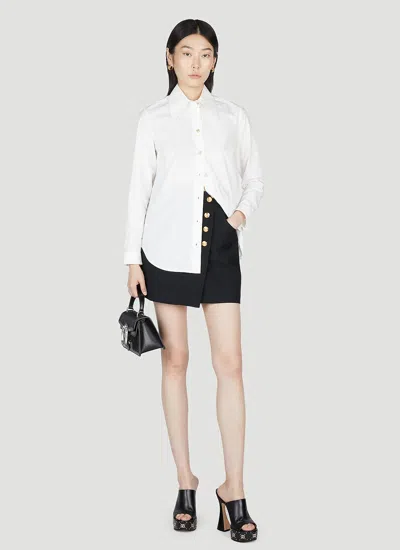 Shop Gucci Women Point Collar Shirt In White