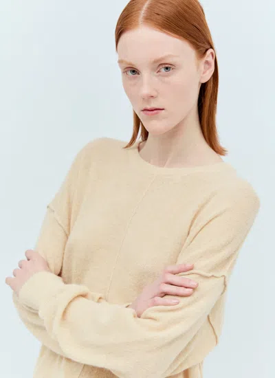 Shop Lemaire Women Lightweight Sweater In Cream