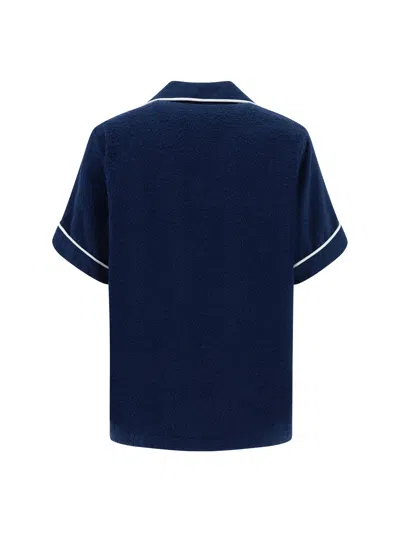 Shop Prada Men Polo Shirt In Blue
