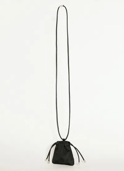 Shop Saint Laurent Men Paris Mini Airpod Holder Pouch In Black
