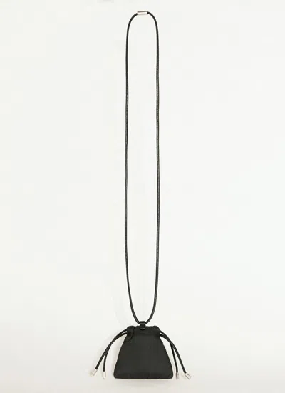 Shop Saint Laurent Men Paris Mini Airpod Holder Pouch In Black