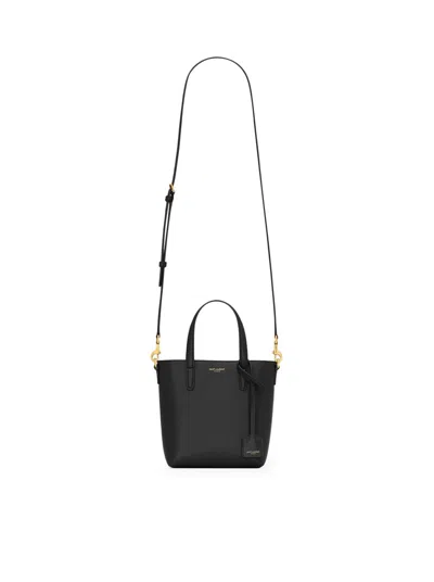 Shop Saint Laurent Women  Mini Shopping Bag In  Box In Black