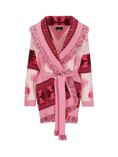 Shop Alanui Jerseys In Sweet Pink/chif