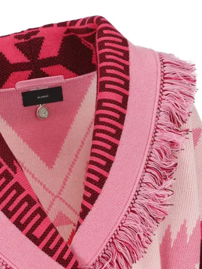 Shop Alanui Jerseys In Sweet Pink/chif