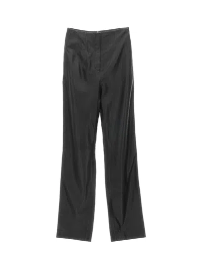 Shop Alberta Ferretti Trousers In Black