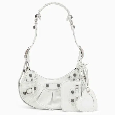 Shop Balenciaga Optic Le Cagole Xs Mini Bag In White