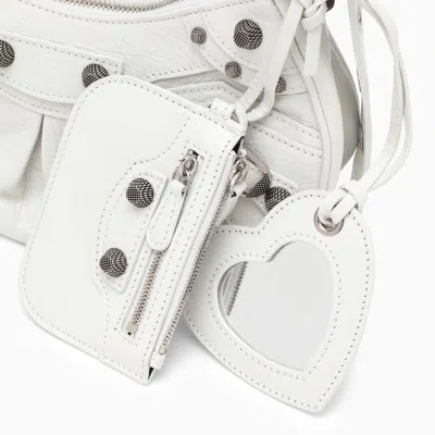 Shop Balenciaga Optic Le Cagole Xs Mini Bag In White