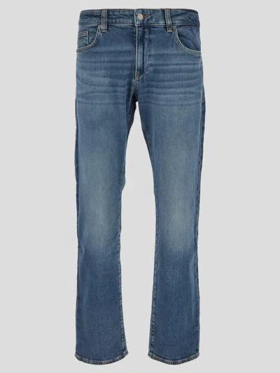 Shop Hugo Boss Boss Jeans In Mediumblue