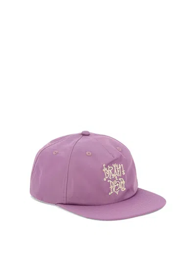 Shop Brain Dead "scripture" Trucker Hat In Purple