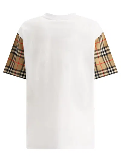 Shop Burberry "carrick" T-shirt In White