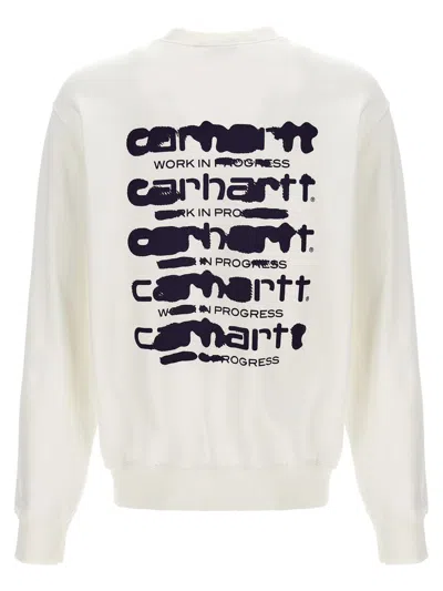 Shop Carhartt Wip 'ink Bleed' Sweatshirt In White