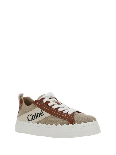 Shop Chloé 'lauren' Sneakers In Multicoloured
