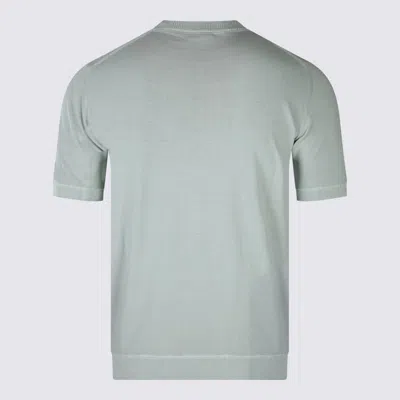 Shop Eleventy Grey Cotton T-shirt