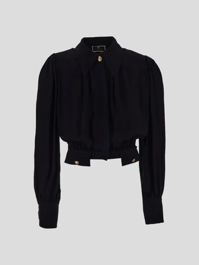 Shop Elisabetta Franchi Shirts In Black