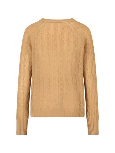 Etro Cable-knit Cashmere Sweater In Beige