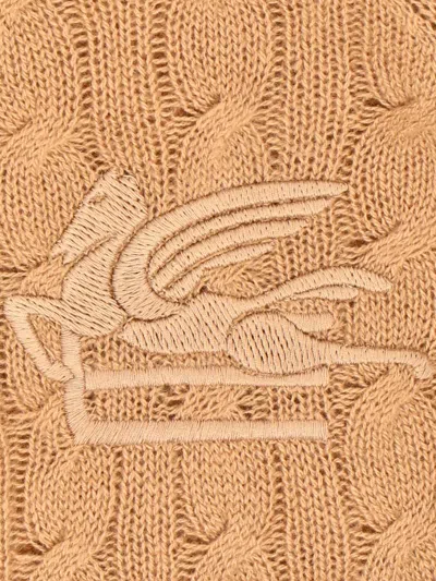 Etro Cable-knit Cashmere Sweater In Beige